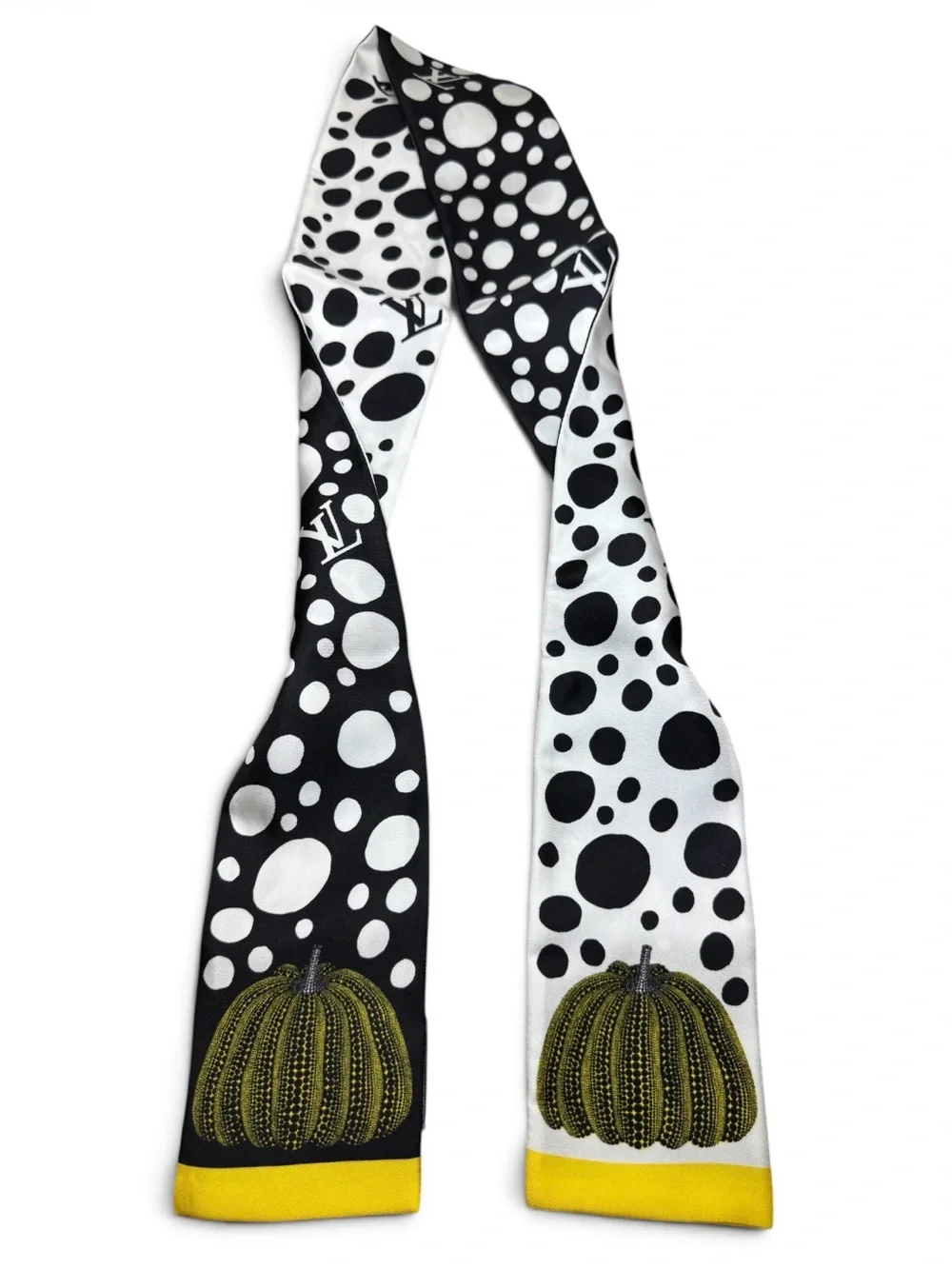 LV x YK Infinity Dots Bandeau Black Yellow White